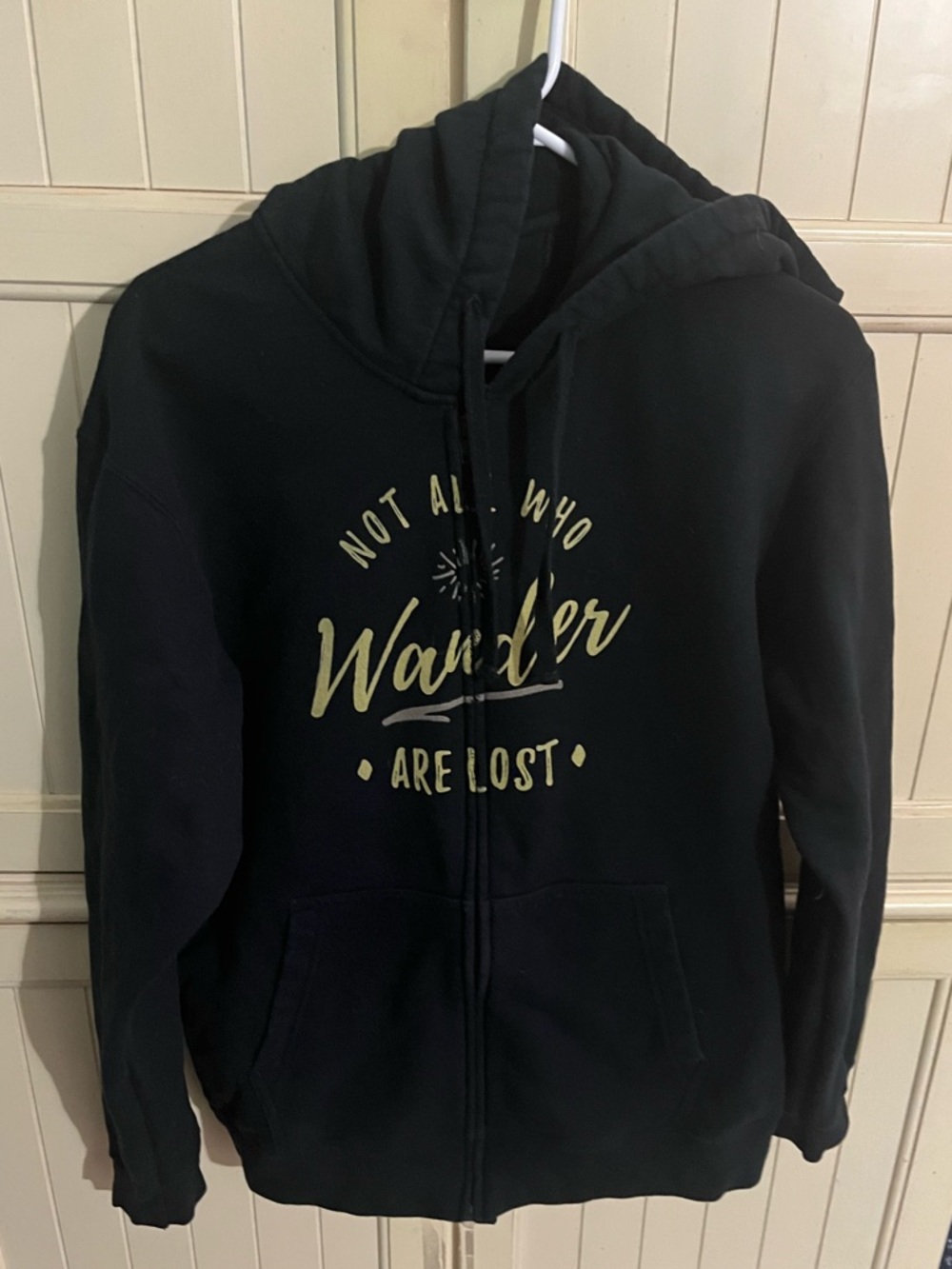 (LOTR) Port & Co™ Fan Favorite™ Fleece Full-Zip Hooded Sweatshirt in Jet Black